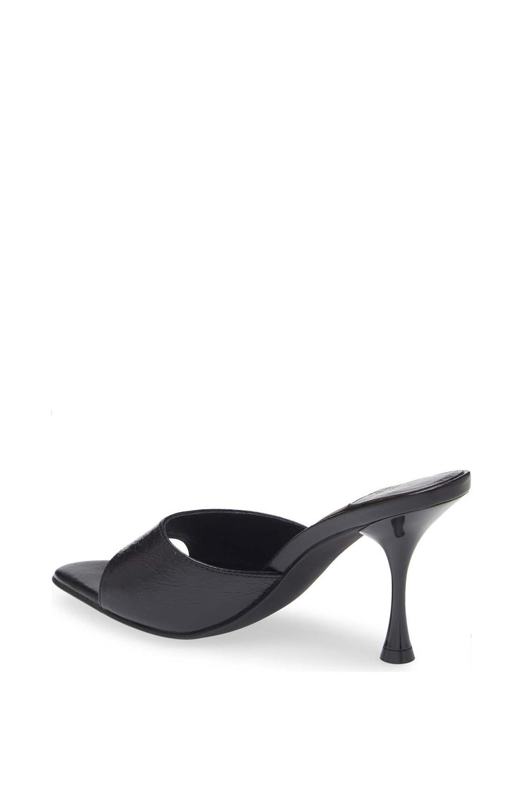 BLACK CRINKLE COW LEATHER