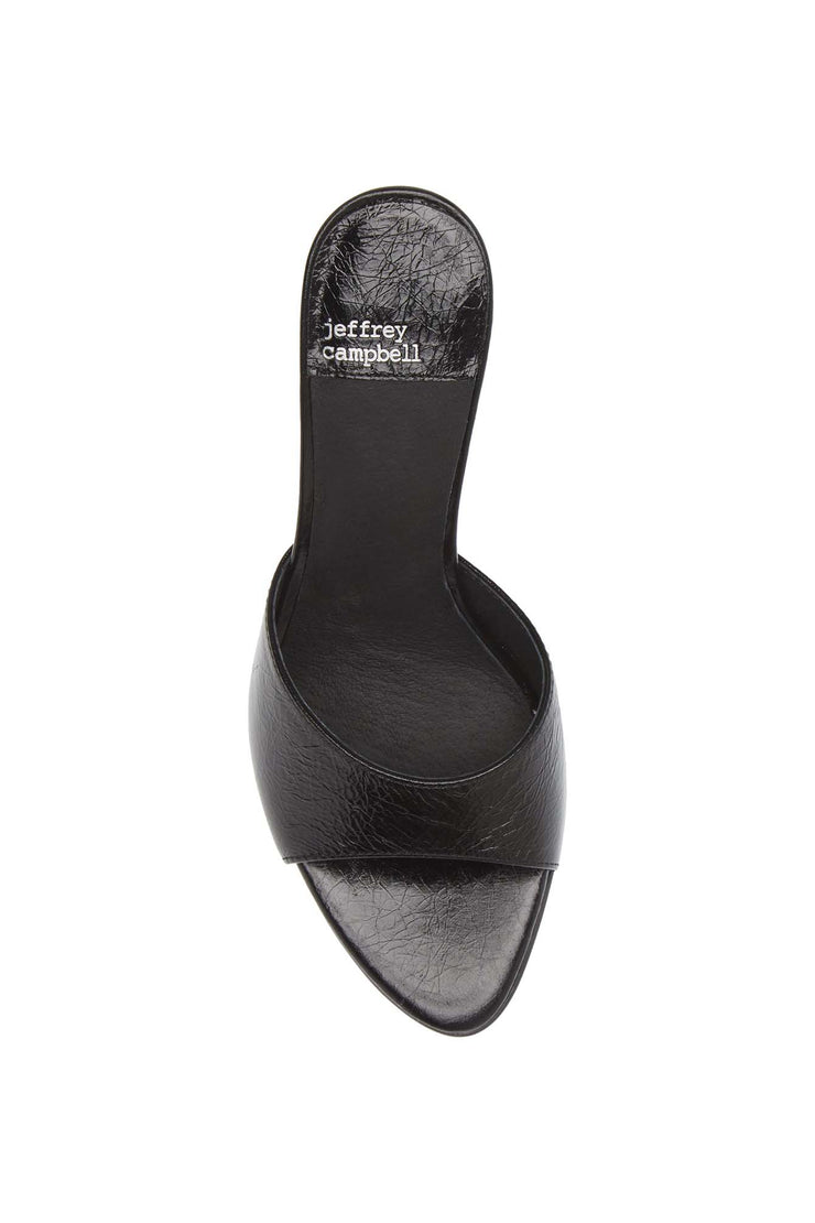 BLACK CRINKLE COW LEATHER