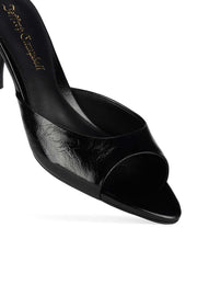 BLACK CRINKLE COW LEATHER